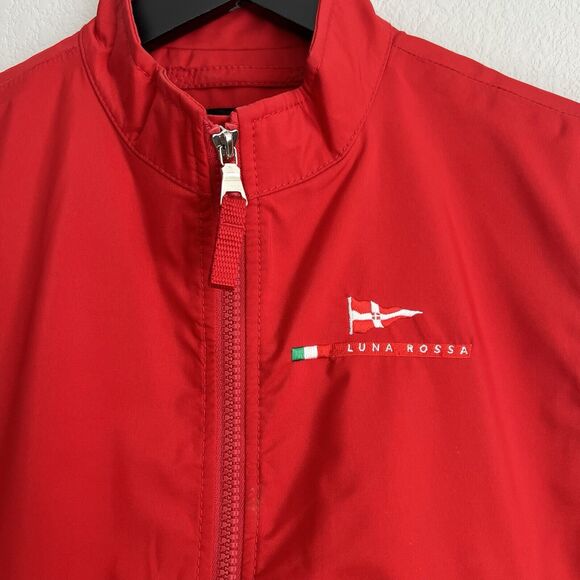 Luna Rossa Prada Zip Vest Size 42 Red - Picture 3 of 10